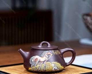 精工作品推薦！品名：馬到成功，泥料：原礦