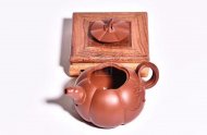 《南瓜》宜興南瓜紫砂壺大紅袍純手工工藝美術(shù)師泡茶壺特價(jià)茶具